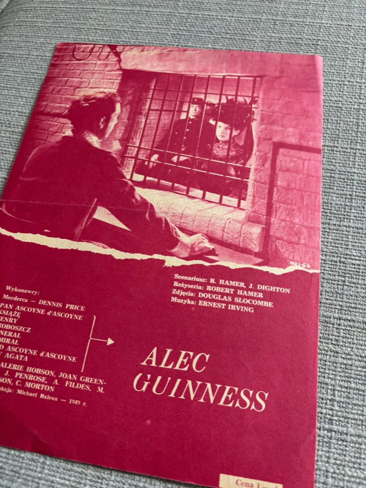 KIND HEARTS AND CORONETS, Dennis Price, Alec Guiness. Vintage Press Book- Polish, изображение 3