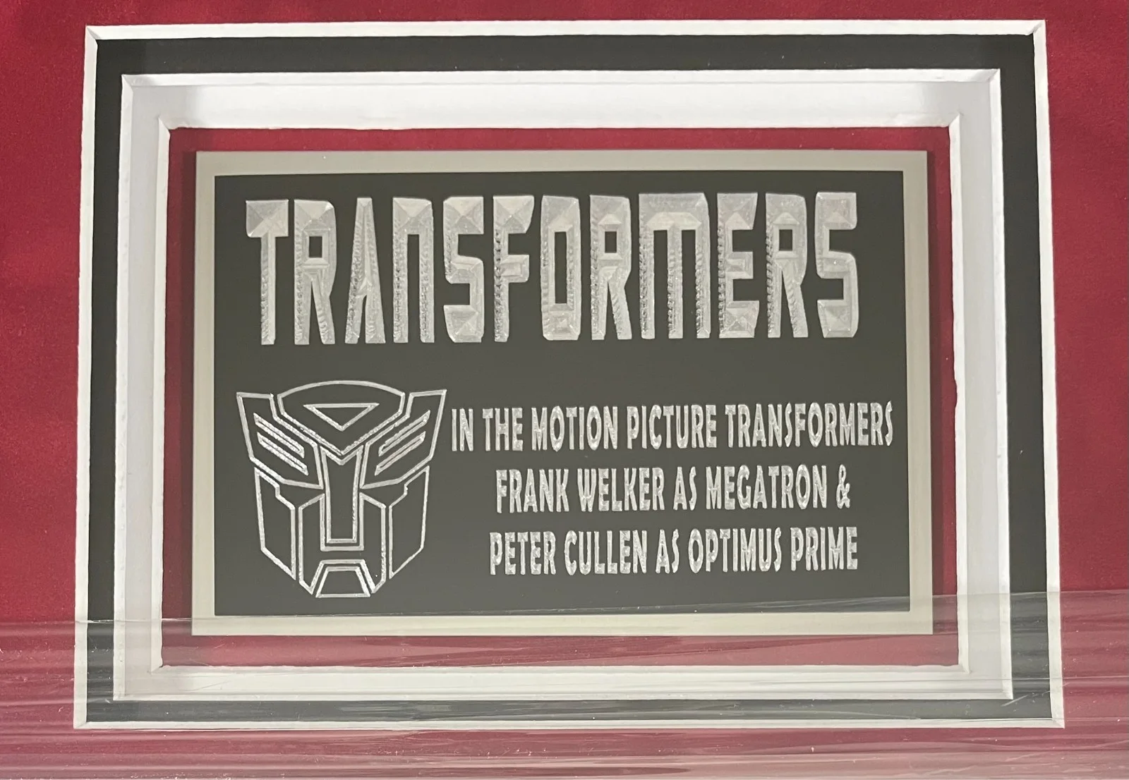 Frank Welker — Frank Welker & Peter Cullen Signed Transformers Photo Framed Display Beckett COA, image 2