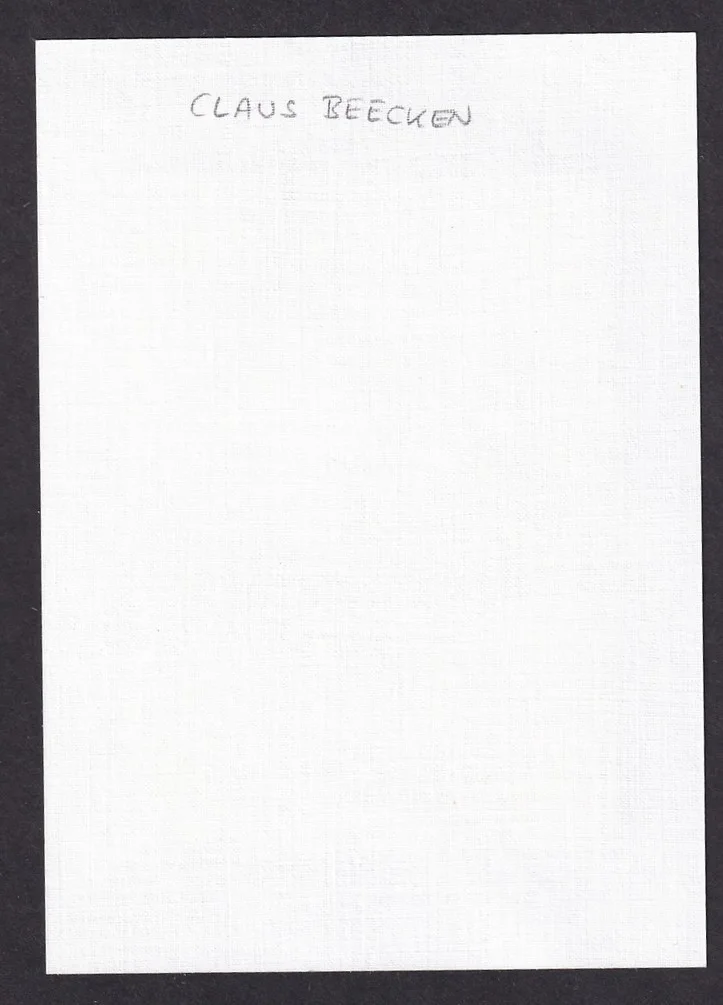 CLAUS BEECKEN German Variety Artist & Entertainer 1961 signed sheet & picture, изображение 3