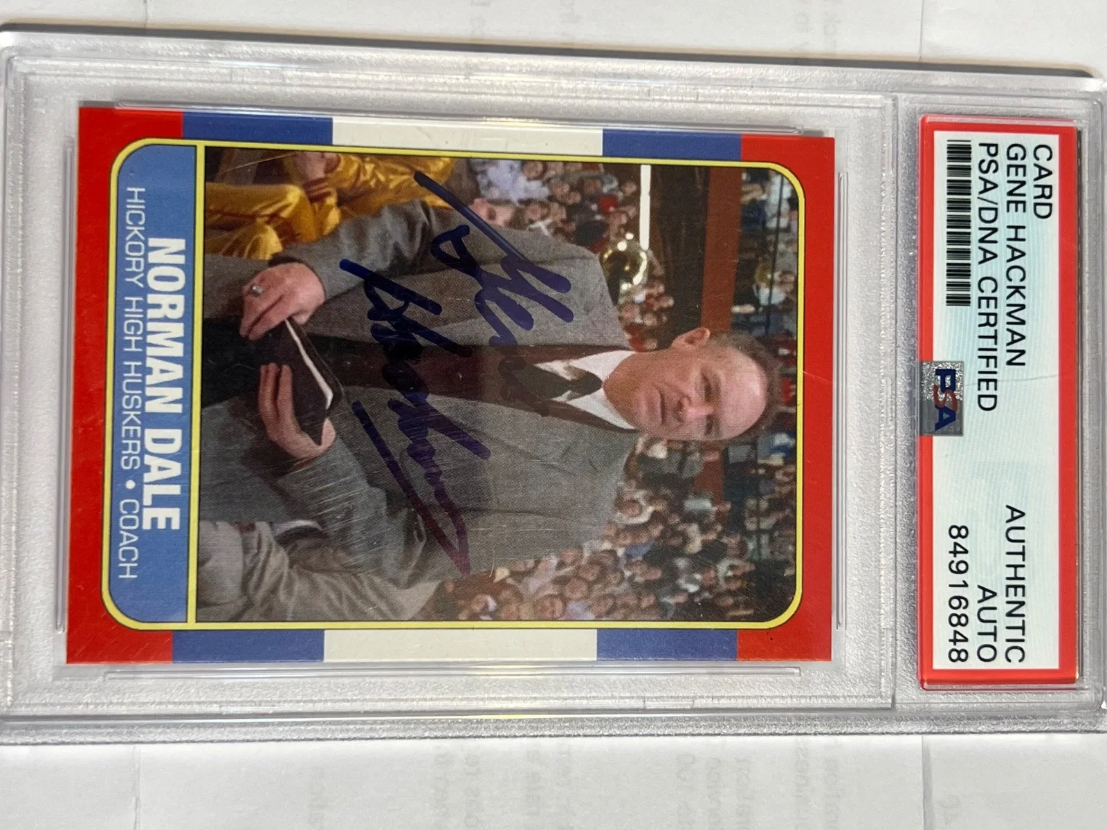 Gene hackman — actor autograph card gene hackman psa/dna certified, image 3