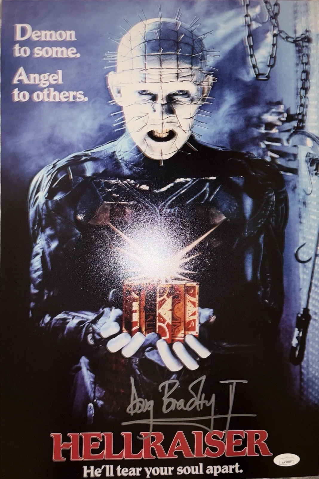 Doug Bradley Signed Hellraiser 12x18 Photo JSA Certified, image 2
