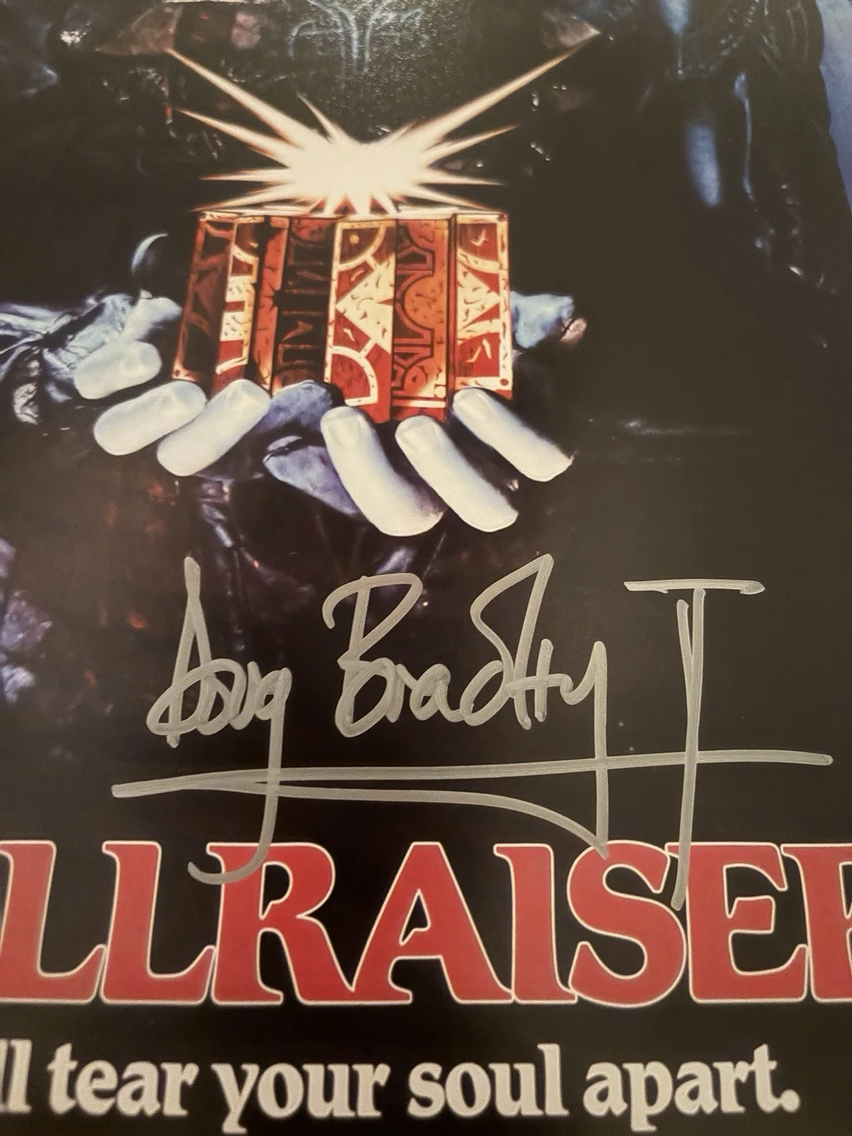Doug Bradley Signed Hellraiser 12x18 Photo JSA Certified, image 3
