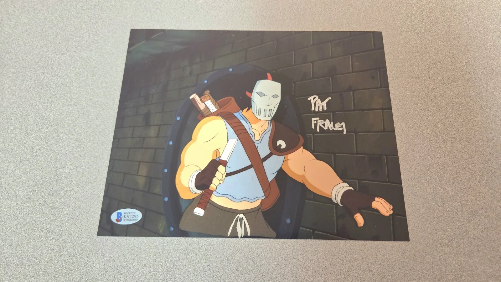 Pat Fraley — Pat Fraley Signed 8x10 Photo Lot Krang Casey Jones Beckett BAS COA TMNT, image 2