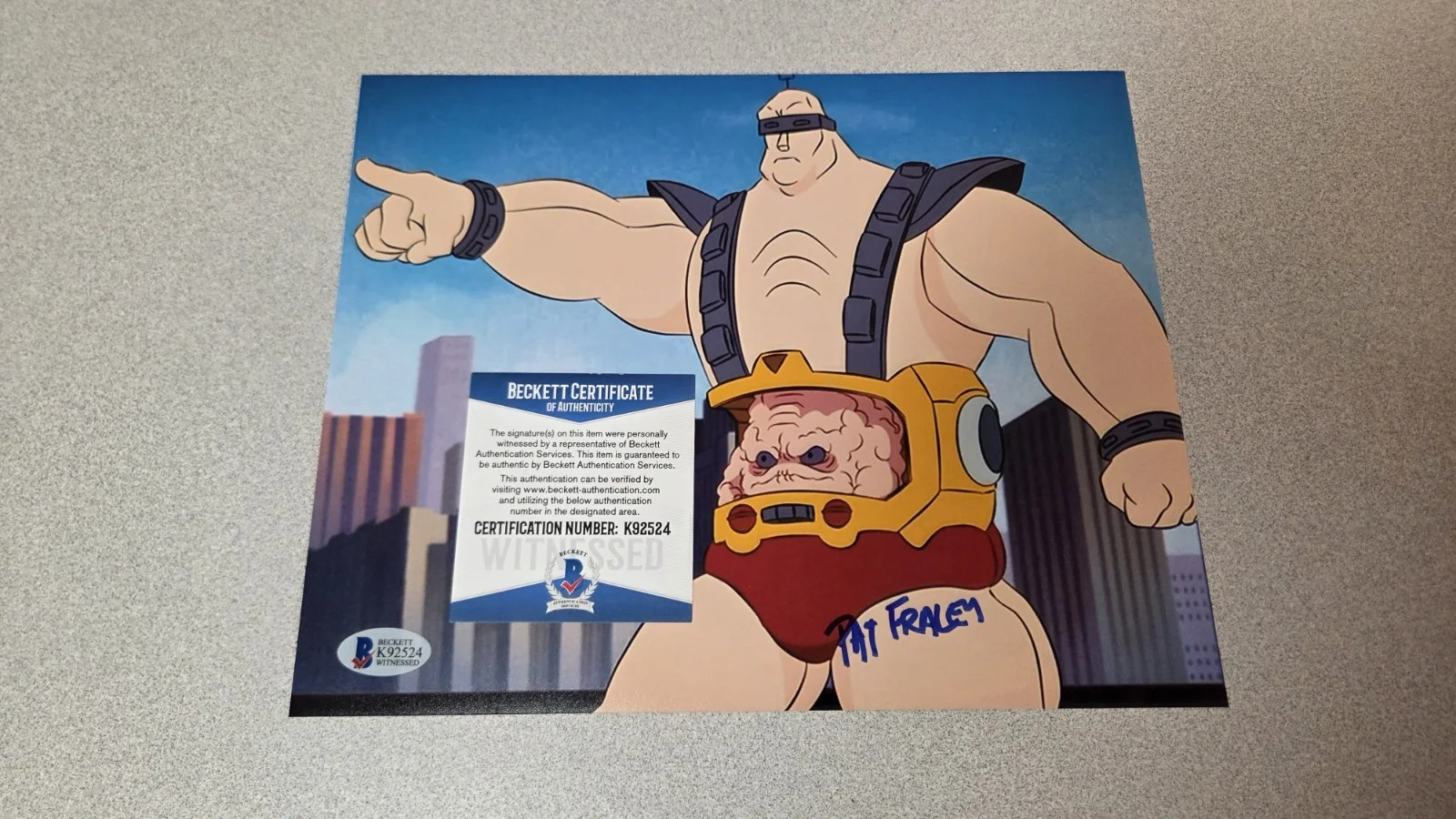 Pat Fraley — Pat Fraley Signed 8x10 Photo Lot Krang Casey Jones Beckett BAS COA TMNT, image 4