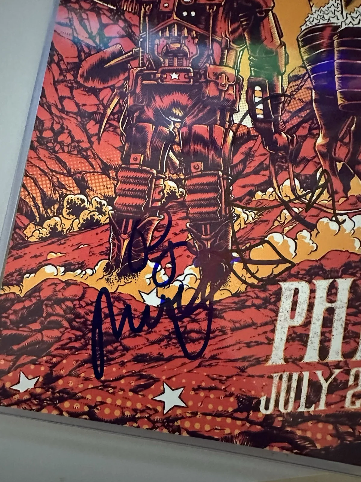 Phish Autographed signed 8x10 Photo Trey Anastasio Mike Gordon/Page McConnell, изображение 3