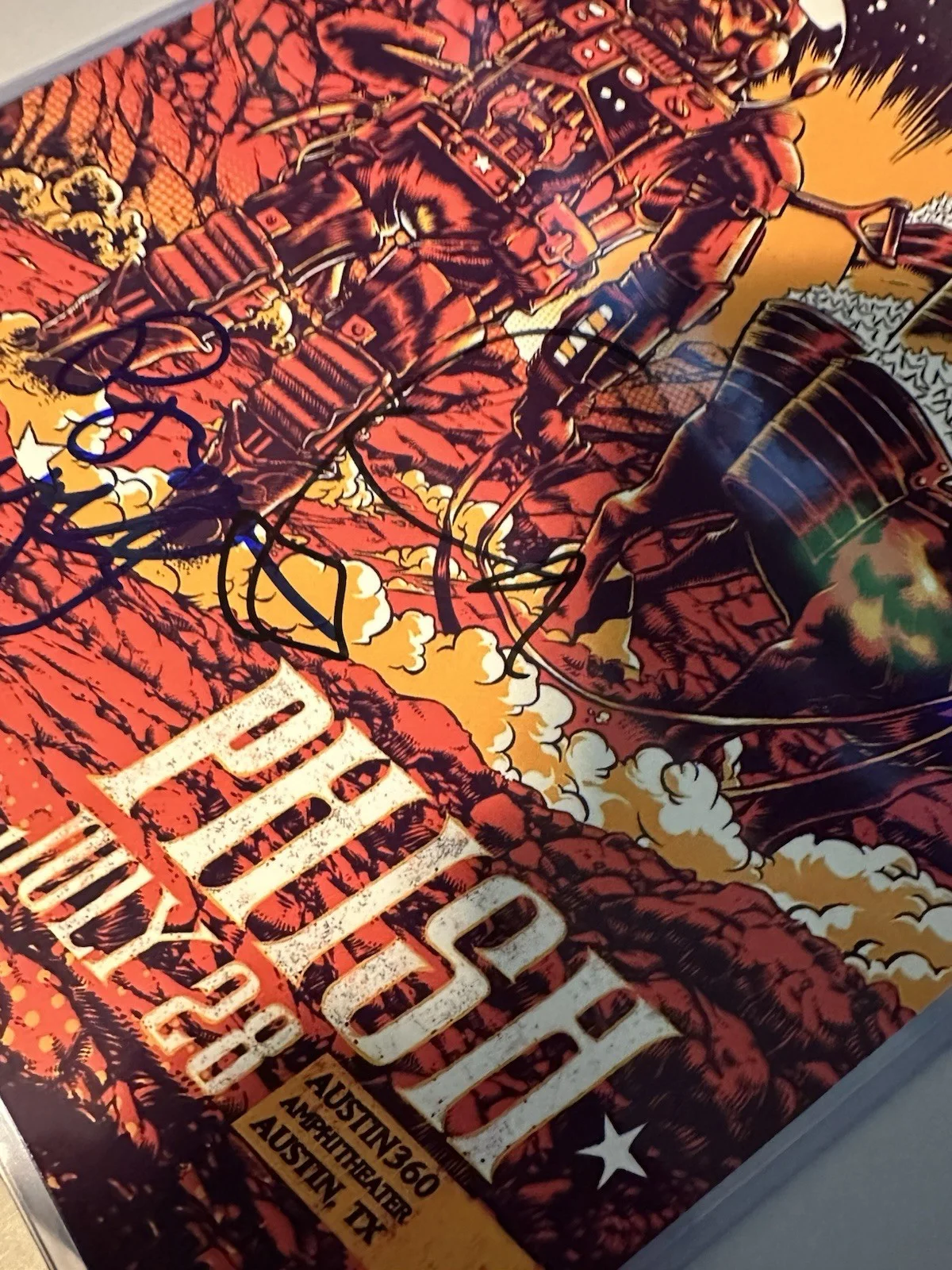 Phish Autographed signed 8x10 Photo Trey Anastasio Mike Gordon/Page McConnell, изображение 4