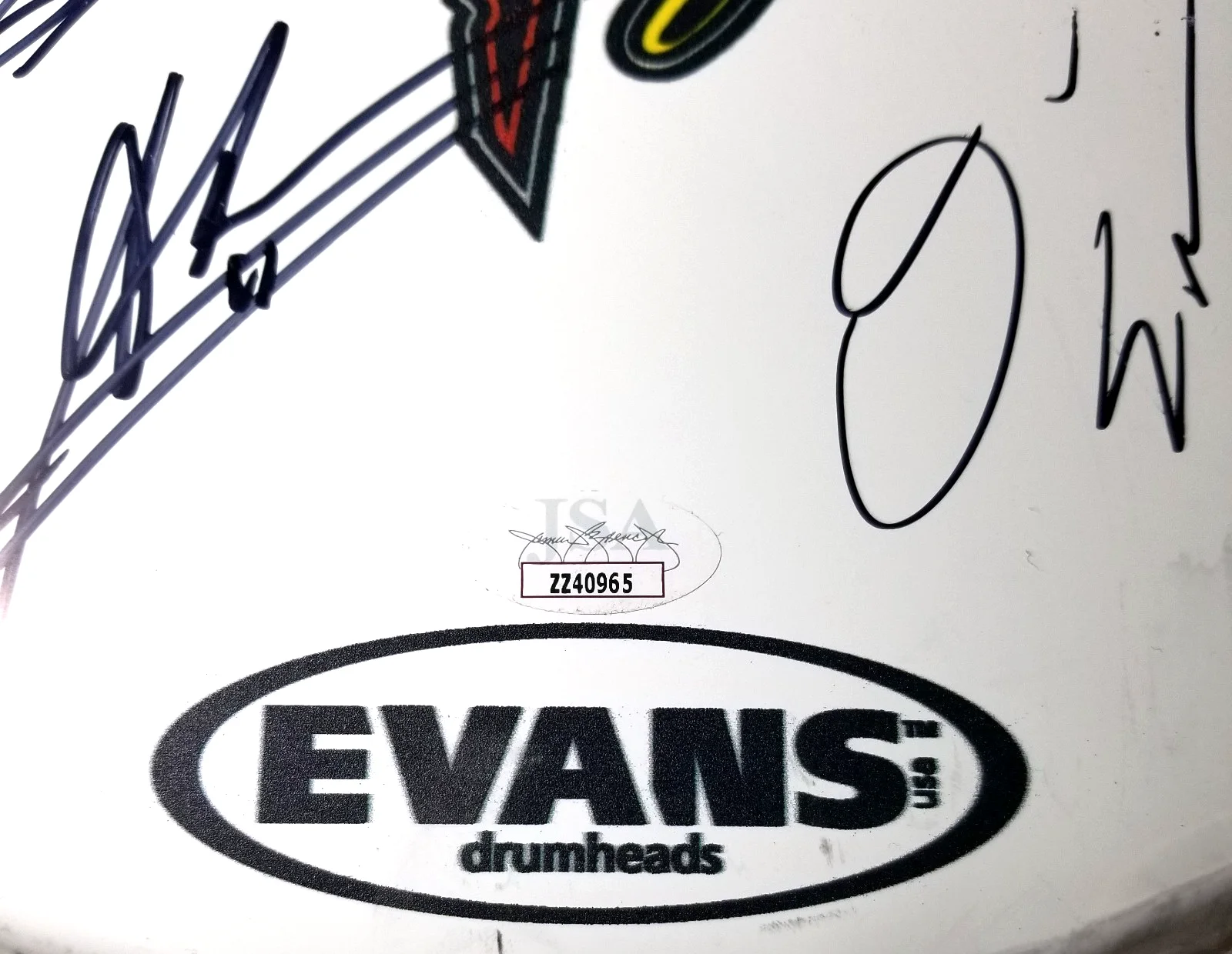 Megadeth Godsmack Machine Head SIGNED Rockstar Mayhem Festival Drumhead JSA LOA, изображение 3