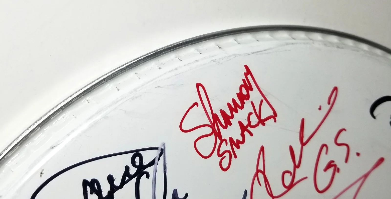 Megadeth Godsmack Machine Head SIGNED Rockstar Mayhem Festival Drumhead JSA LOA, изображение 5