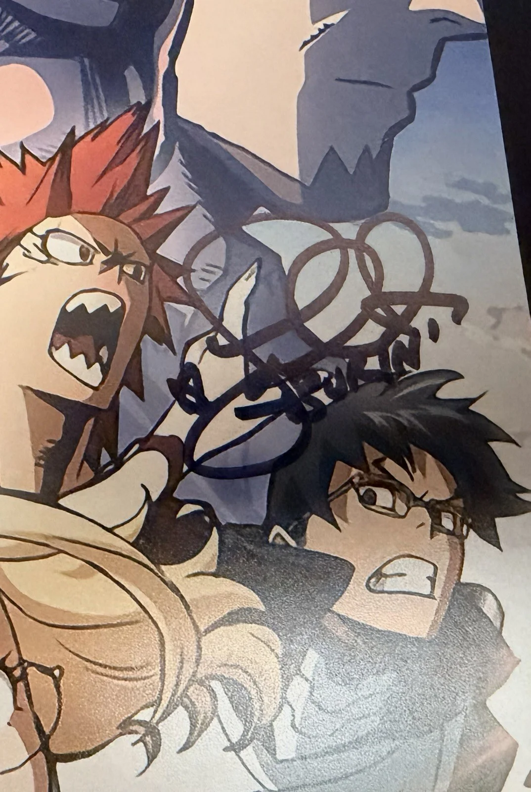 Johnny Yong Bosch Justin Briner Lisa Ortiz — Johnny Young Bosch MY HERO ACADEMIA Cast X9 Signed 11x17 Poster JSA RARE, изображение 5