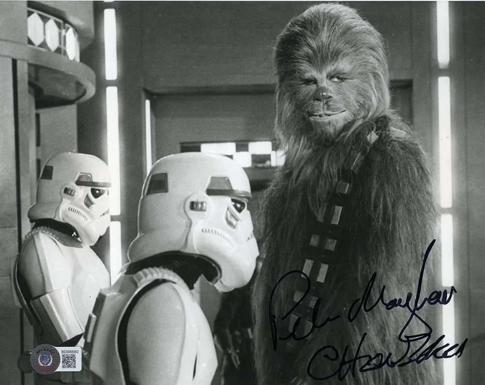peter mayhew — Peter Mayhew Star Wars Chewbacca Autographed Signed 8x10 Photo Authentic BAS COA