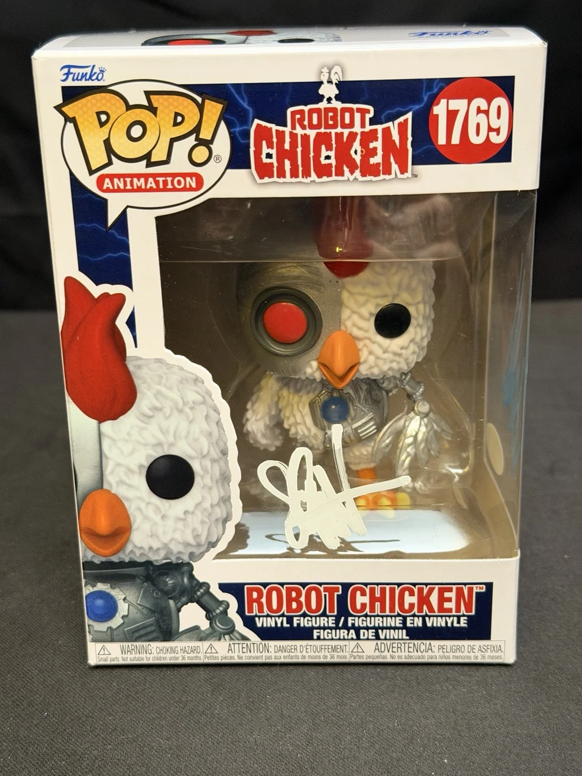SETH GREEN RAYMOND OCHOA — SETH GREEN /RAYMOND OCHOA SIGNED ROBOT CHICKEN FUNKO POP STAR WARS RARE JSA, изображение 2