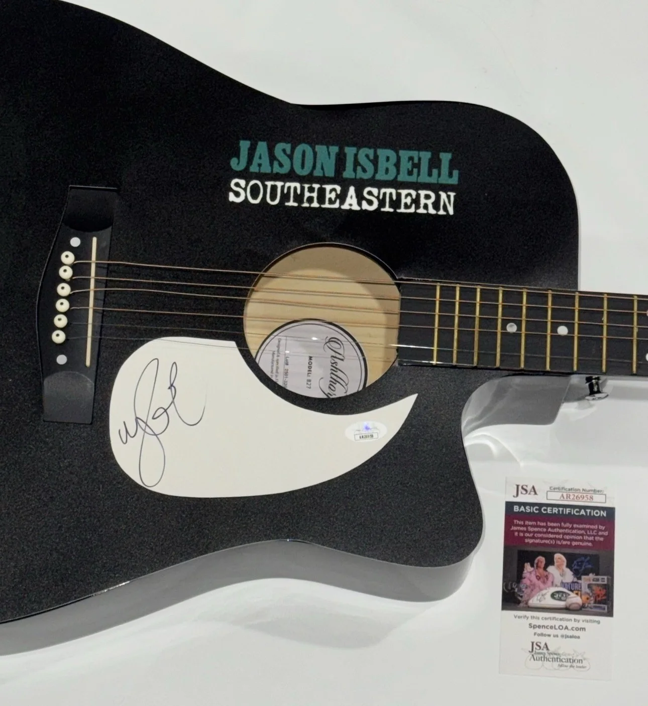 JASON ISBELL SIGNED CUSTOM SOUTHEASTERN ACOUSTIC GUITAR THE 400 UNIT JSA COA, image 2