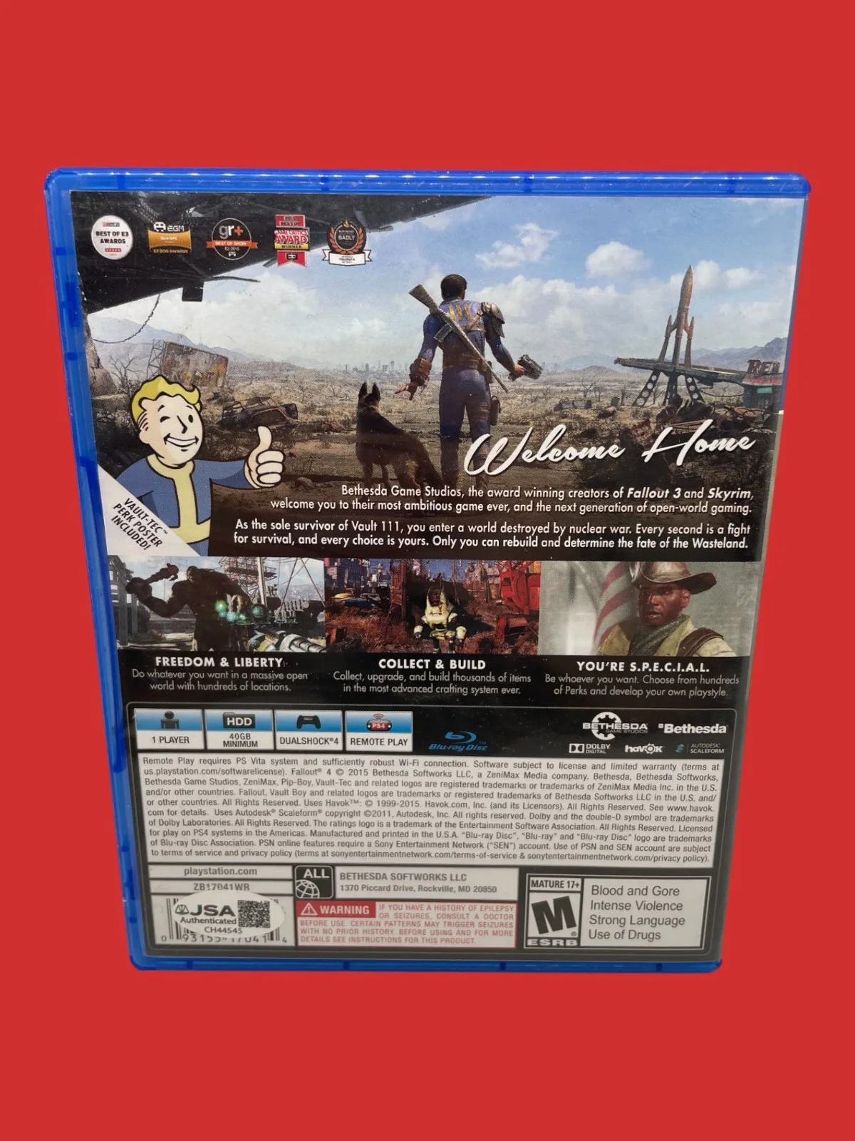 Peter Jessop, Paul Eiding — Peter Jessop & Paul Eiding Signed Fallout 4 Autograph PS4 Game JSA COA, image 4