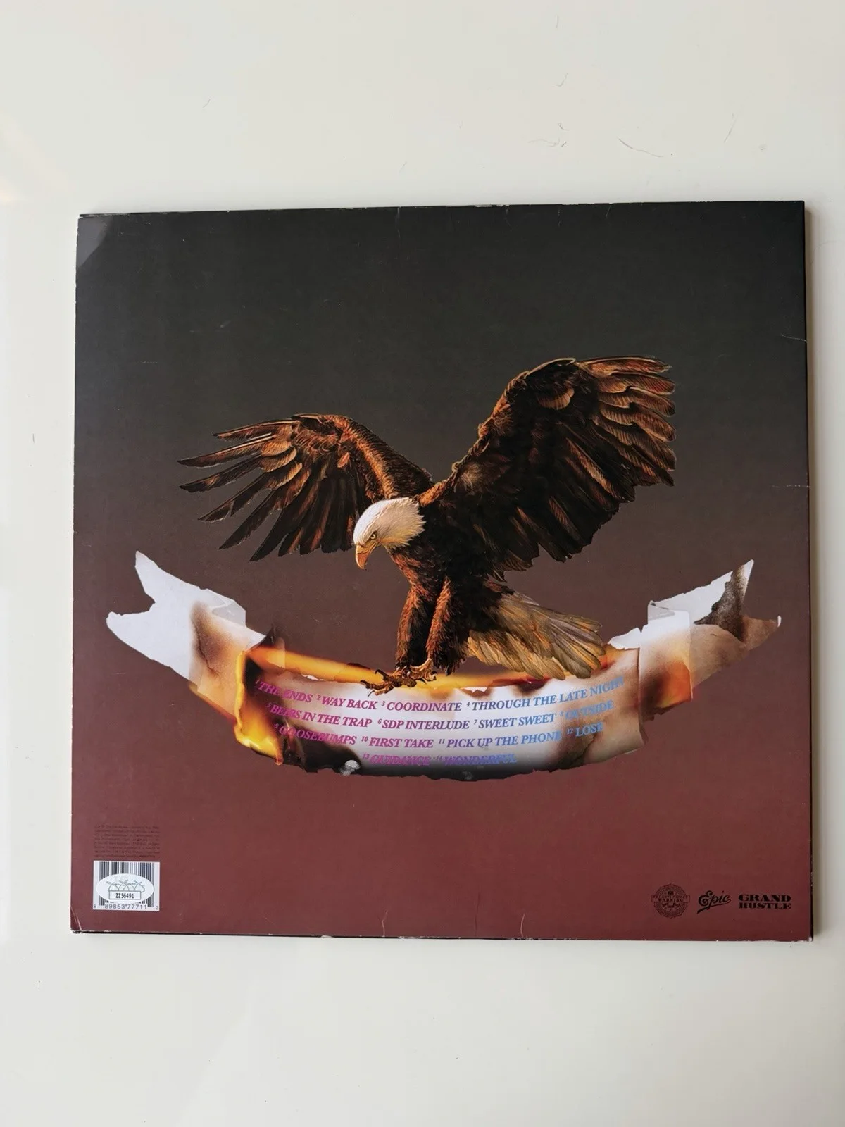 Travis Scott Rapper Autographed Birds In The Trap Sing McKnight Vinyl JSA LOA, изображение 4