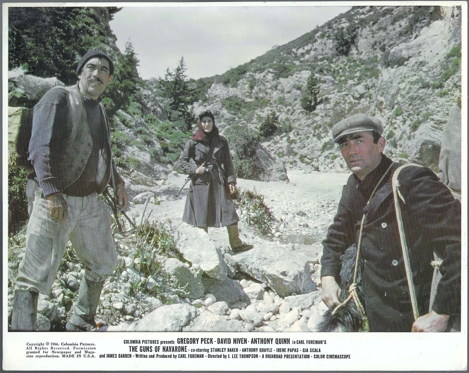 Guns of Navarone 8x ORIGINAL UK FOH Lobby Cards Gregory Peck David Niven 1966RR, изображение 4