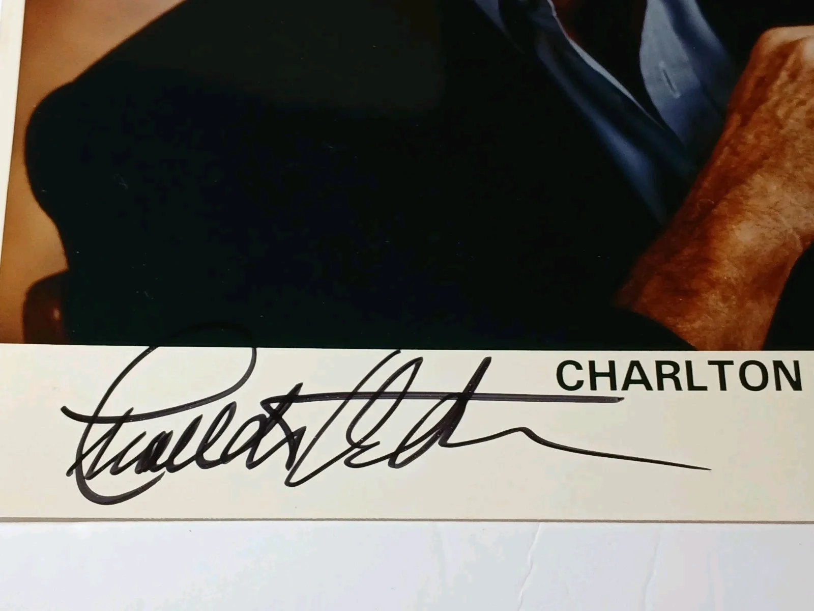 CHARLTON HESTON — Charlton Heston Autographed Photo & COA The Ten Commandments, Planet of the Apes, изображение 3