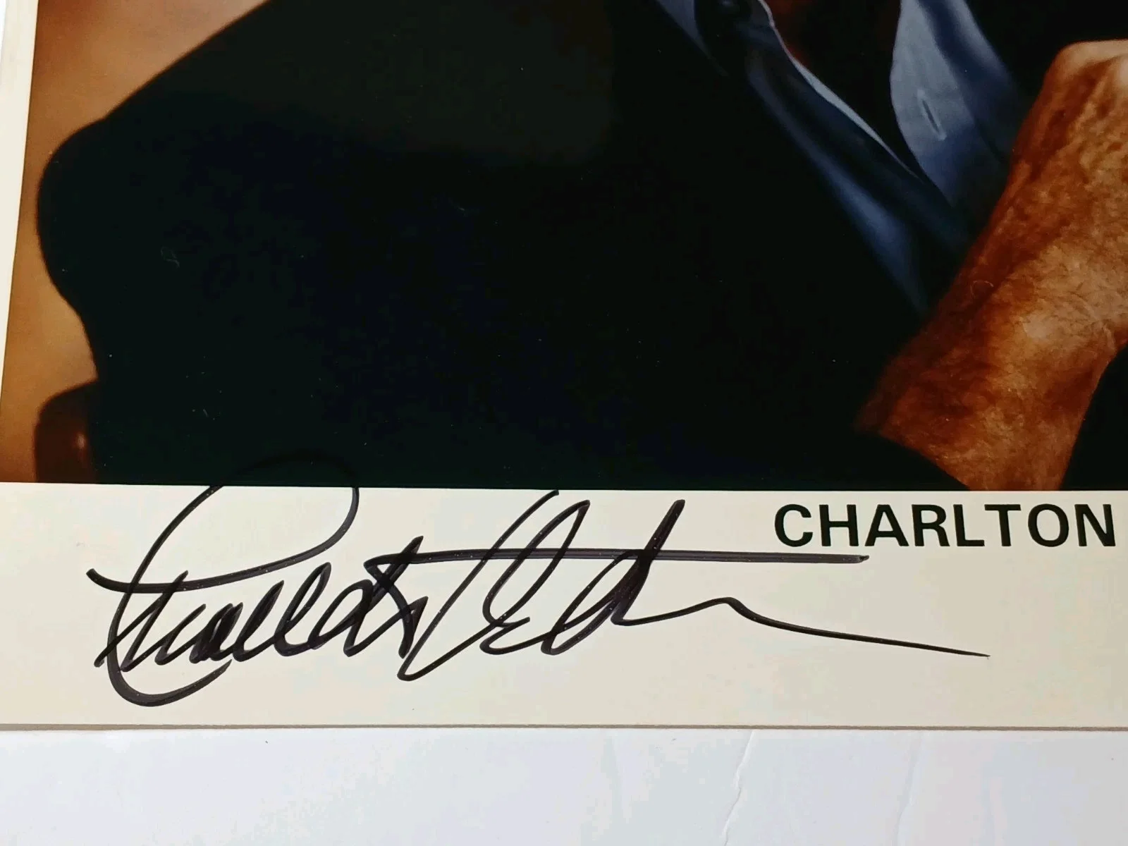 CHARLTON HESTON — Charlton Heston Autographed Photo & COA The Ten Commandments, Planet of the Apes, изображение 4