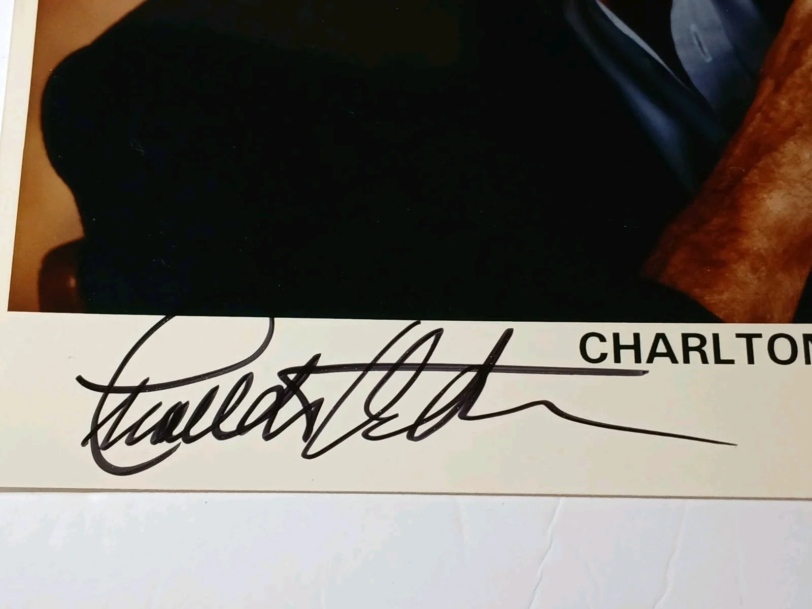 CHARLTON HESTON — Charlton Heston Autographed Photo & COA The Ten Commandments, Planet of the Apes, изображение 5