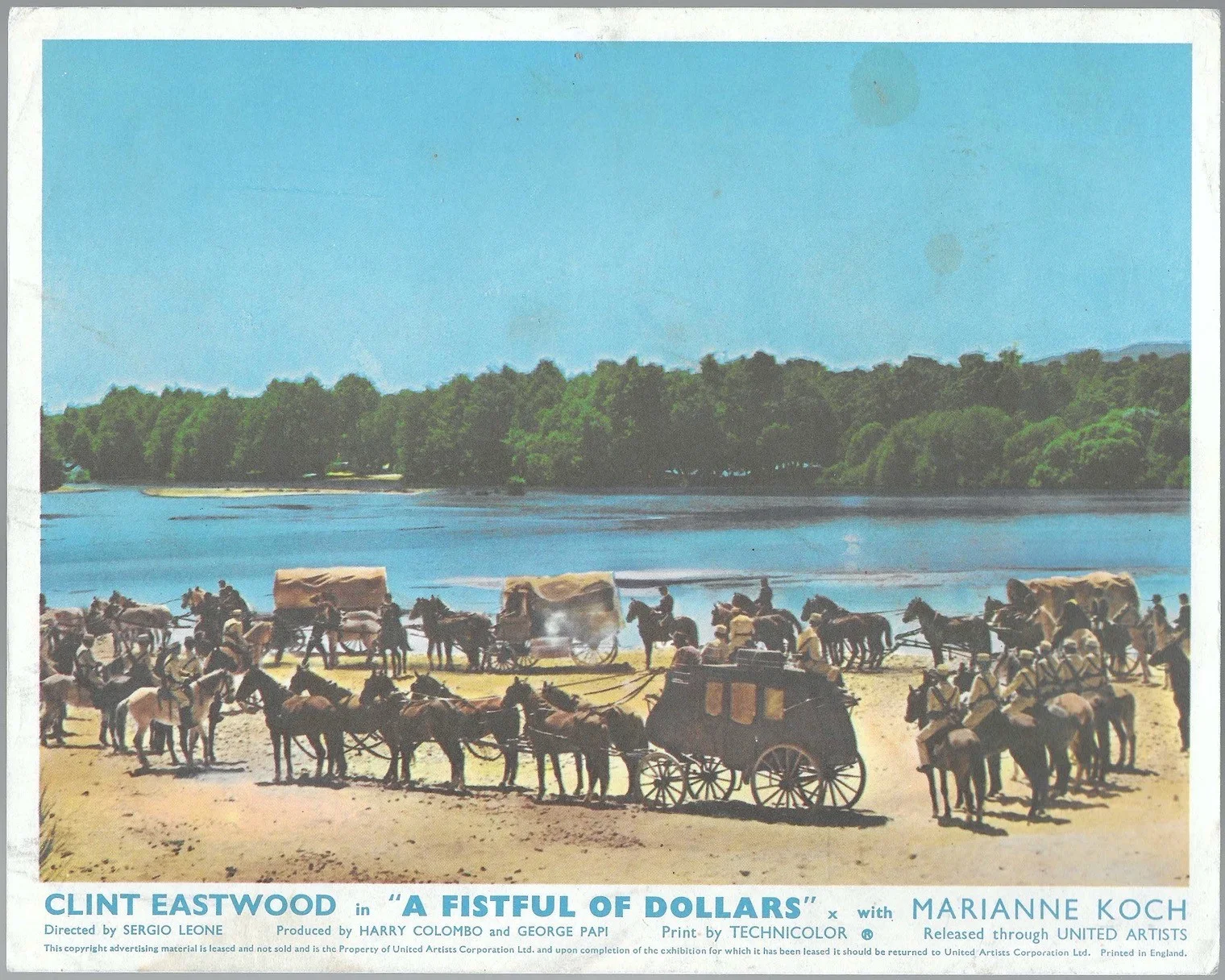 A Fistful of Dollars 3x ORIGINAL UK FOH Lobby Cards Clint Eastwood Sergio Leone, изображение 4