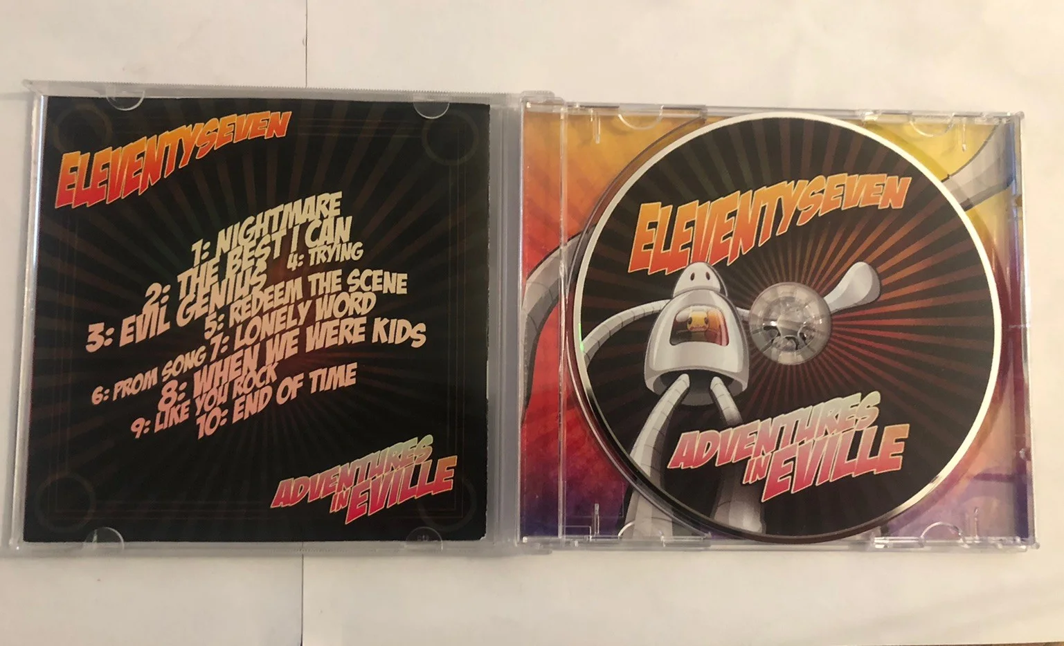 Eleventyseven Adventures In Eville Signed Autographed CD 2009 Independent V.G., image 3