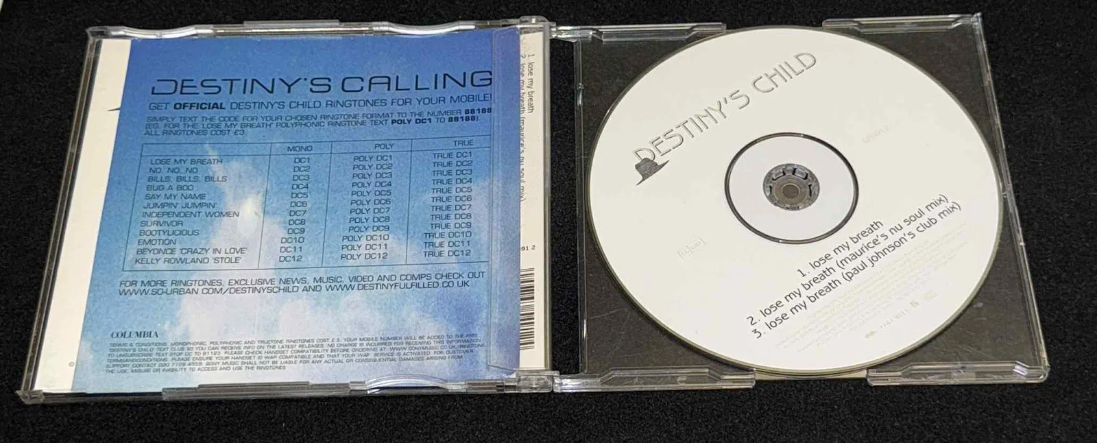 Destiny's Child Signed Lose My Breath CD Insert JSA LOA Autograph Beyonce, image 3