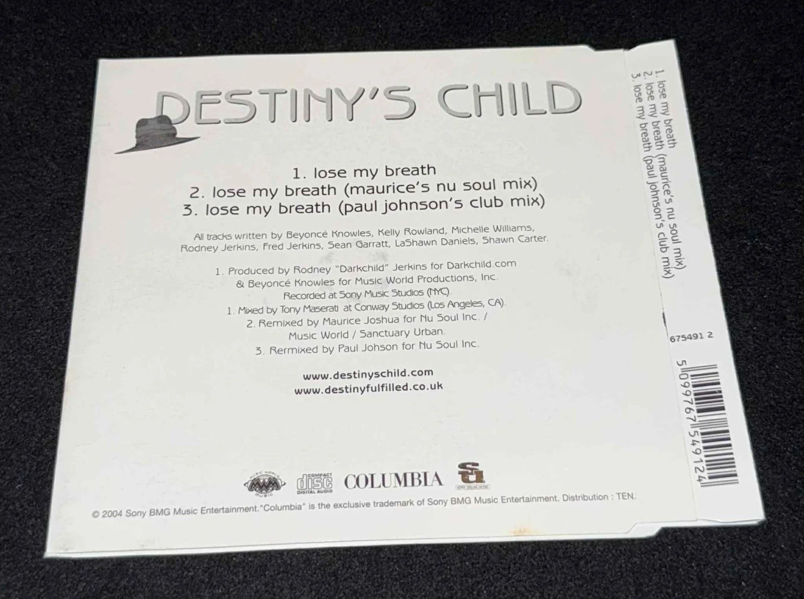 Destiny's Child Signed Lose My Breath CD Insert JSA LOA Autograph Beyonce, image 4