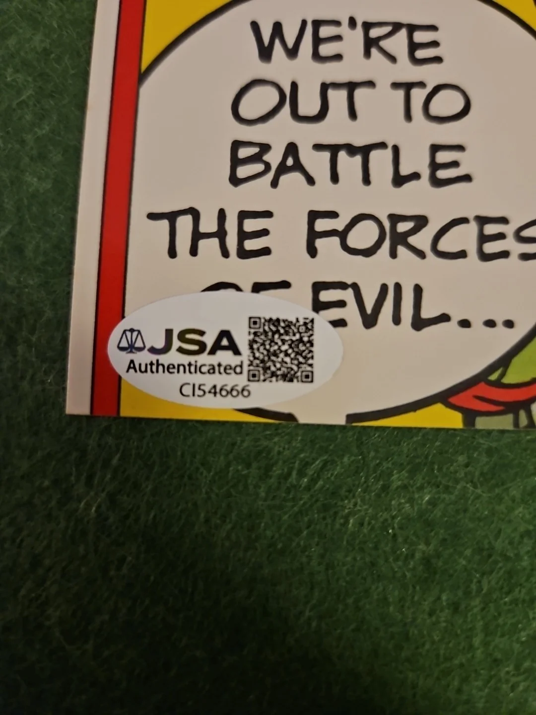 BARRY GORDON signed w/ insc. 1989 TOPPS (TEENAGE MUTANT NINJA TURTLES) #3 JSA, изображение 3