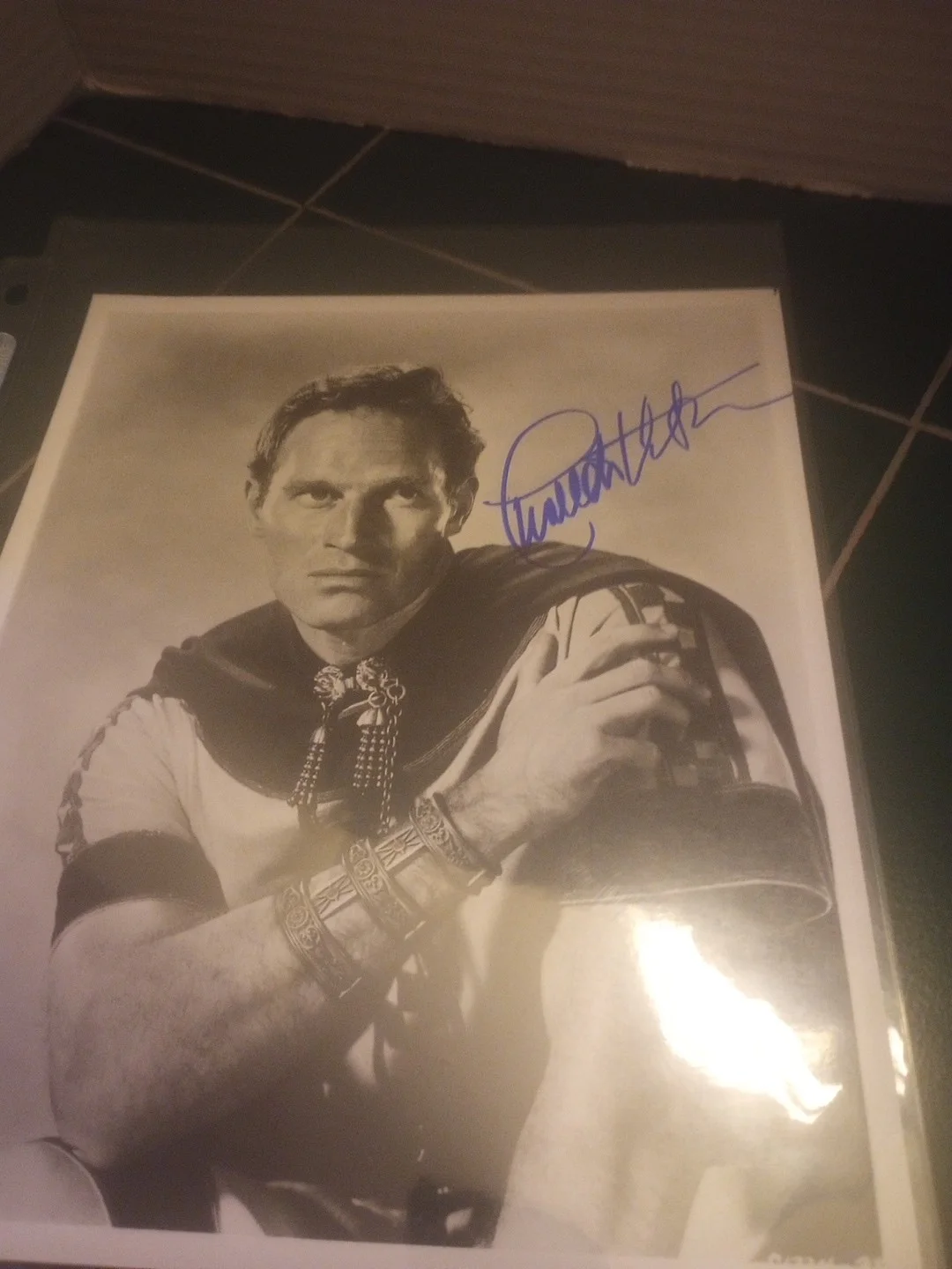 Charlton Heston — CHARLTON HESTON 8X10 Ben Hur Publicity Photo Autograph Signed, image 5