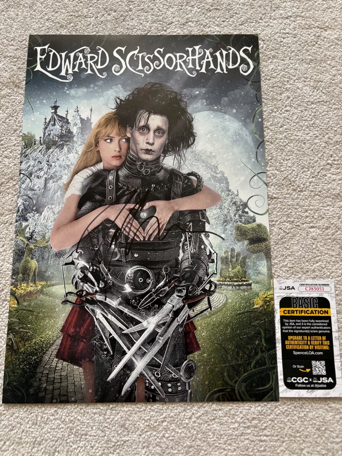 Danny Elfman — Danny Elfman signed photo 12X18 JSA COA exact proof auto Edward Scissorhands, изображение 2