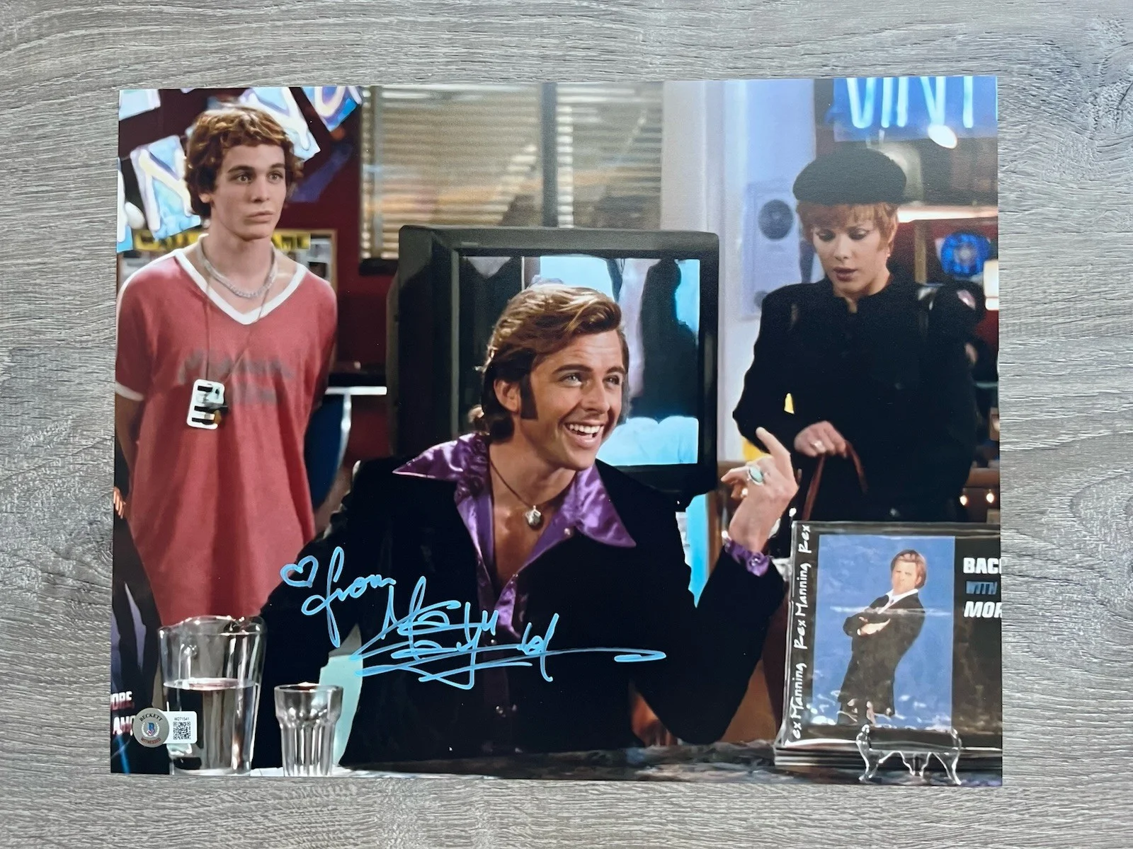 Maxwell Caulfield — Maxwell Caulfield Signed Rex Manning 11x14 Photo Beckett COA Empire Records, image 2