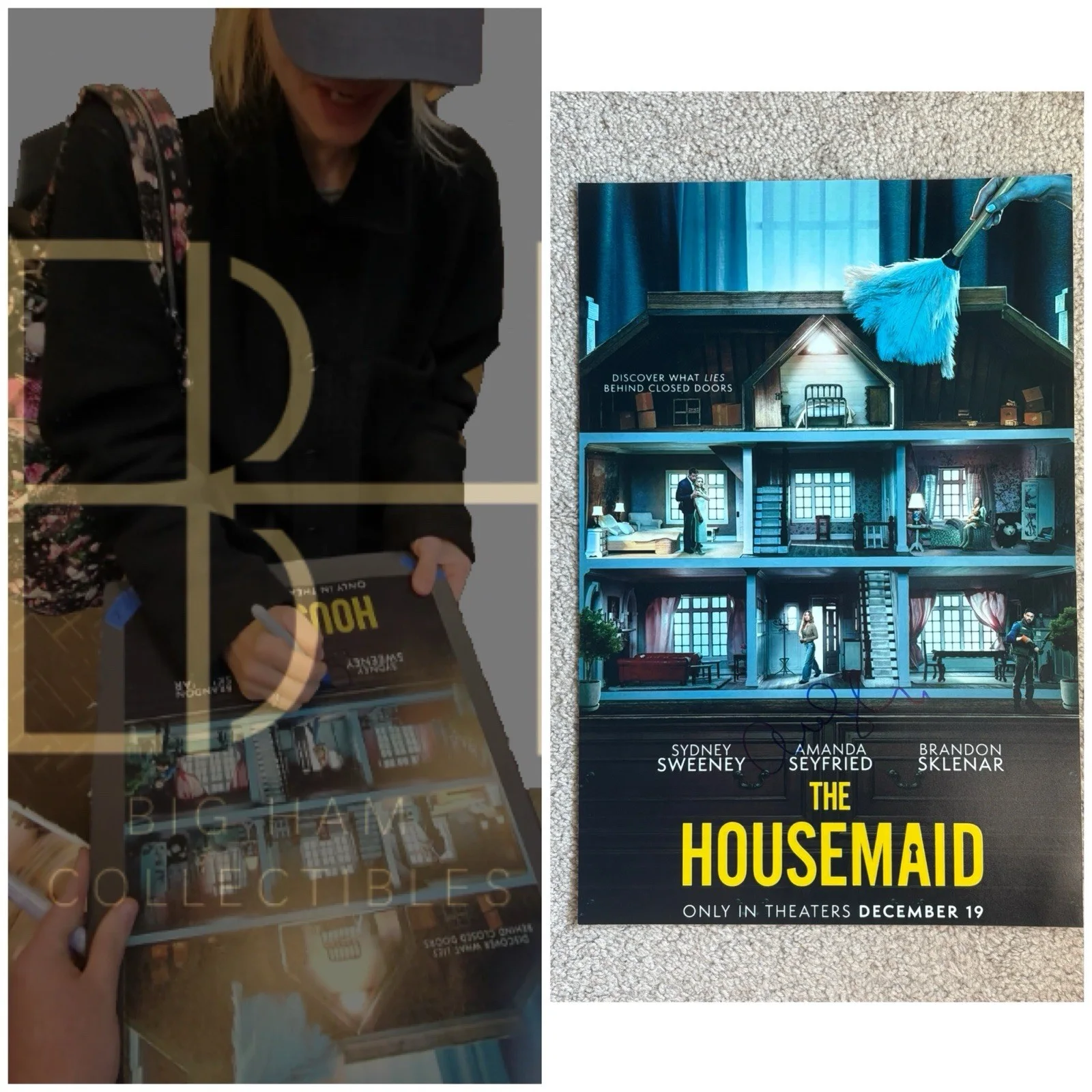 Amanda Seyfried — Amanda Seyfried Signed Autographed The Housemaid 12x18 Photo Movie EXACT PROOF!