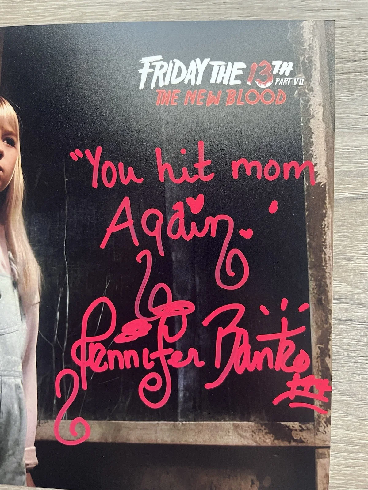 Jennifer Banko — Jennifer Banko Signed Friday The 13th New Blood 8x10 Photo JSA COA W/Quote, изображение 4