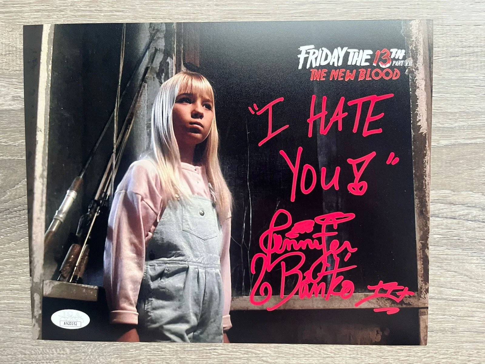 Jennifer Banko — Jennifer Banko Signed Friday The 13th New Blood 8x10 Photo JSA COA W/Quote, изображение 2
