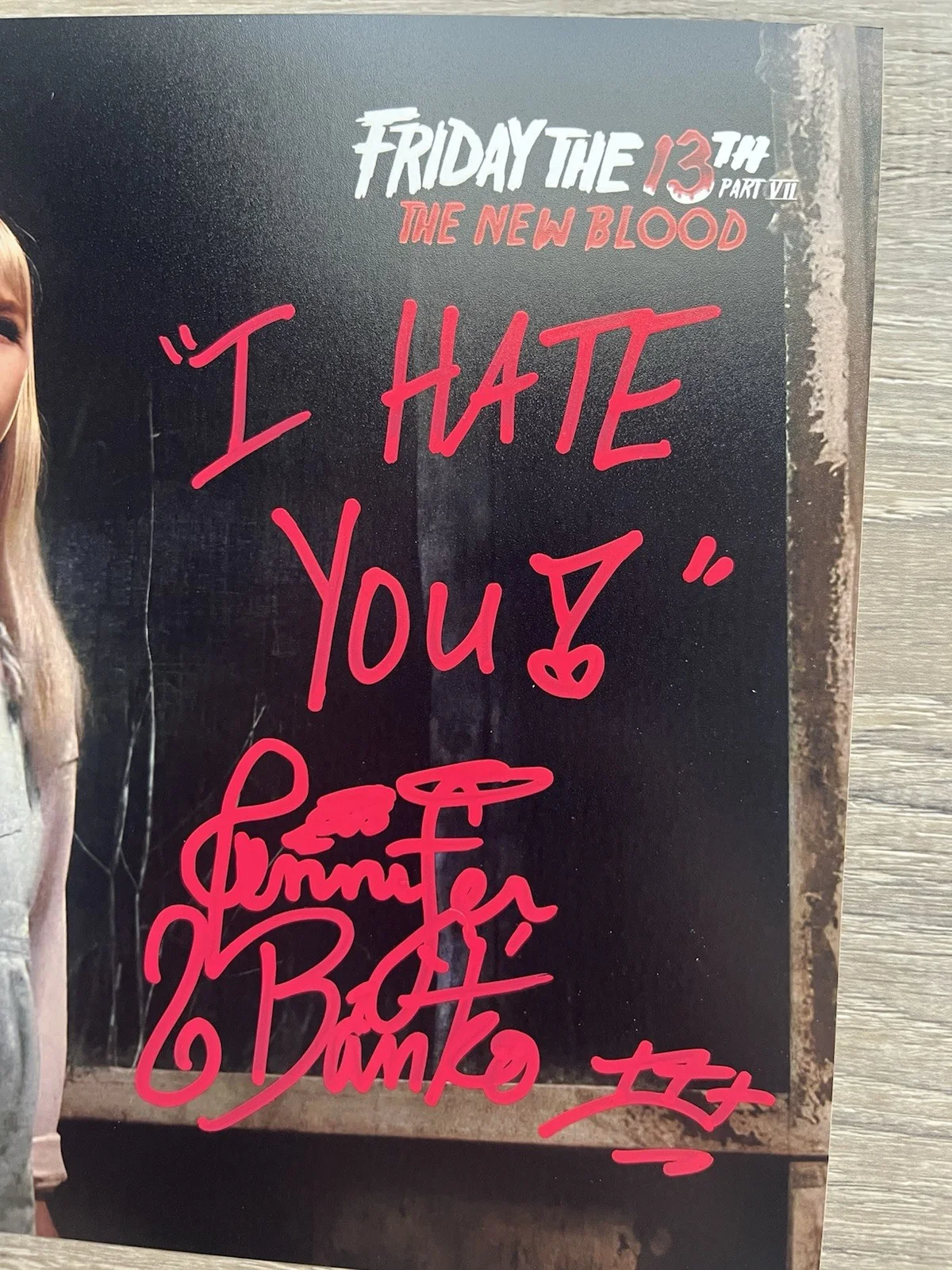 Jennifer Banko — Jennifer Banko Signed Friday The 13th New Blood 8x10 Photo JSA COA W/Quote, изображение 4