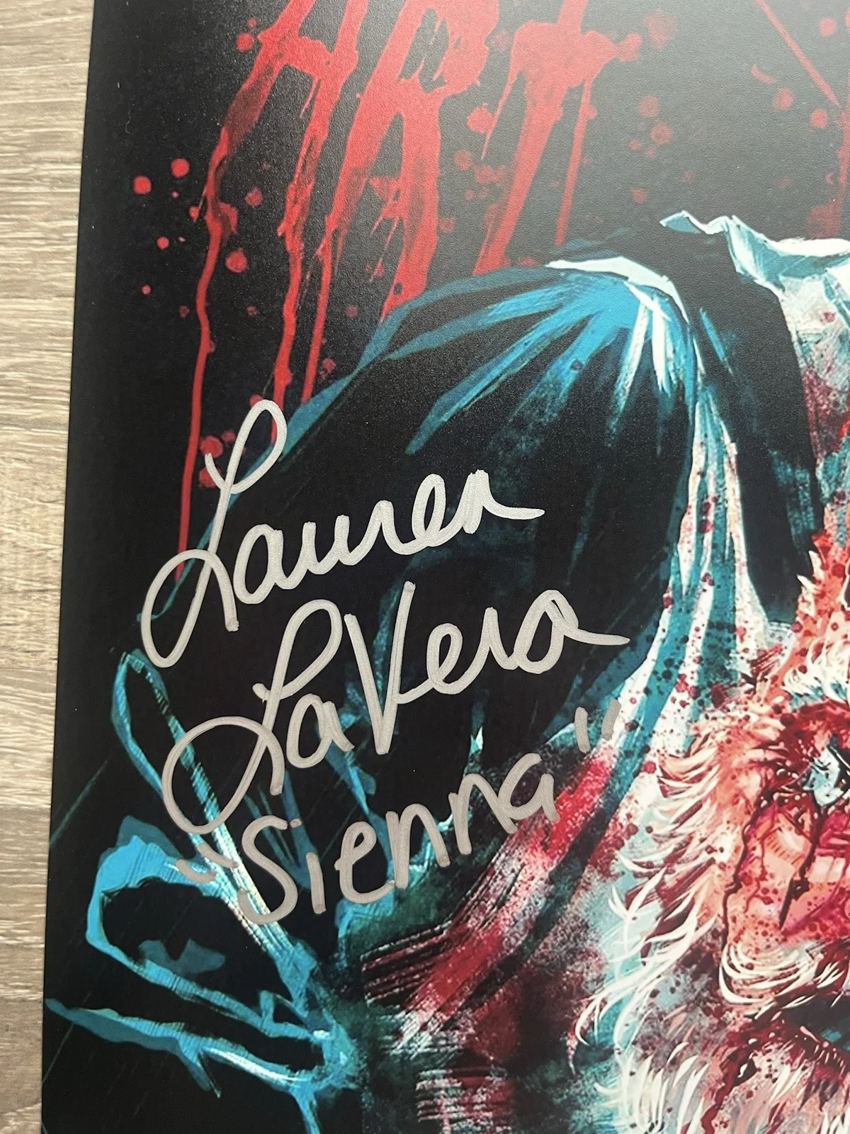 Lauren LaVera — Lauren LaVera Signed Terrifier 3 11x17 Photo JSA COA Sienna Art The Clown Horror, изображение 4