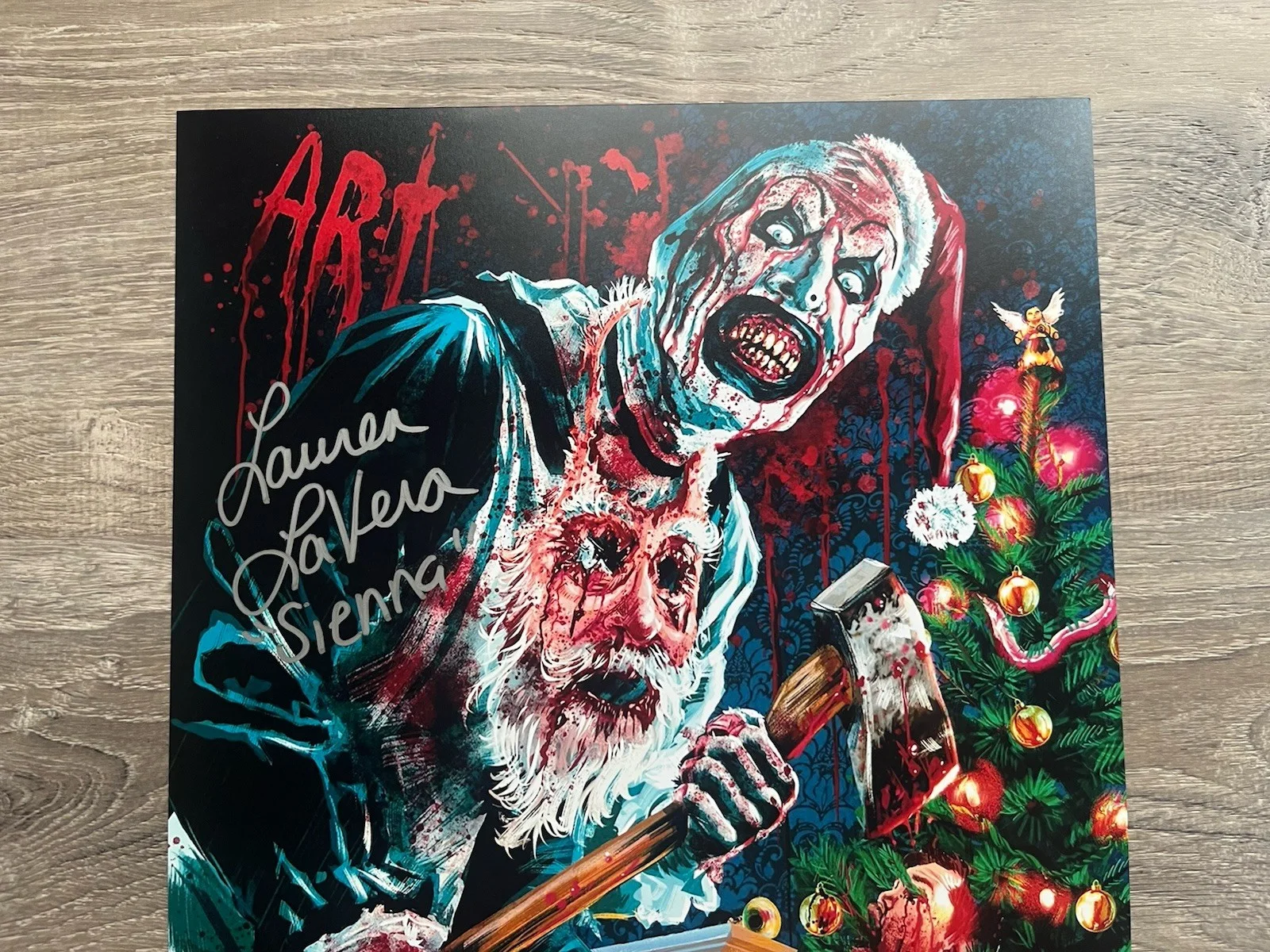Lauren LaVera — Lauren LaVera Signed Terrifier 3 11x17 Photo JSA COA Sienna Art The Clown Horror, изображение 5