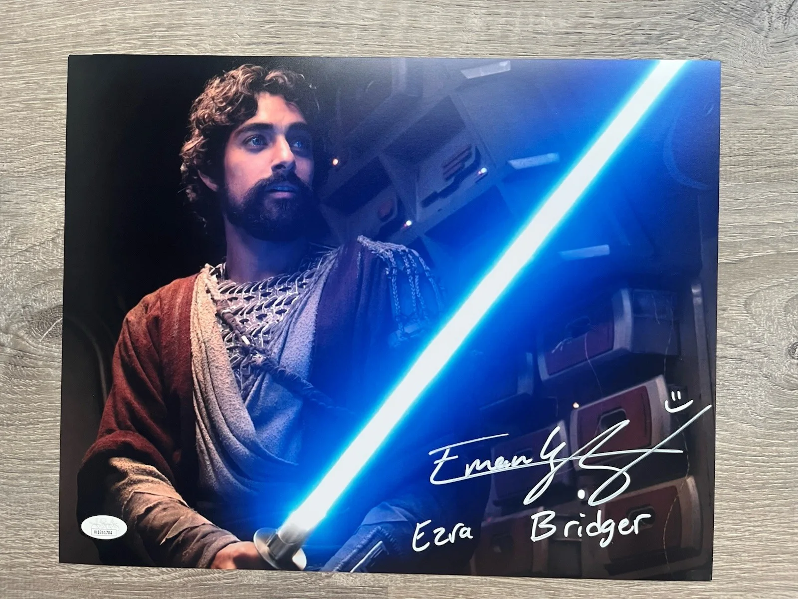 Eman Esfandi — Eman Esfandi Signed Ezra Bridger 11x14 Photo JSA COA AHSOKA Star Wars, image 2