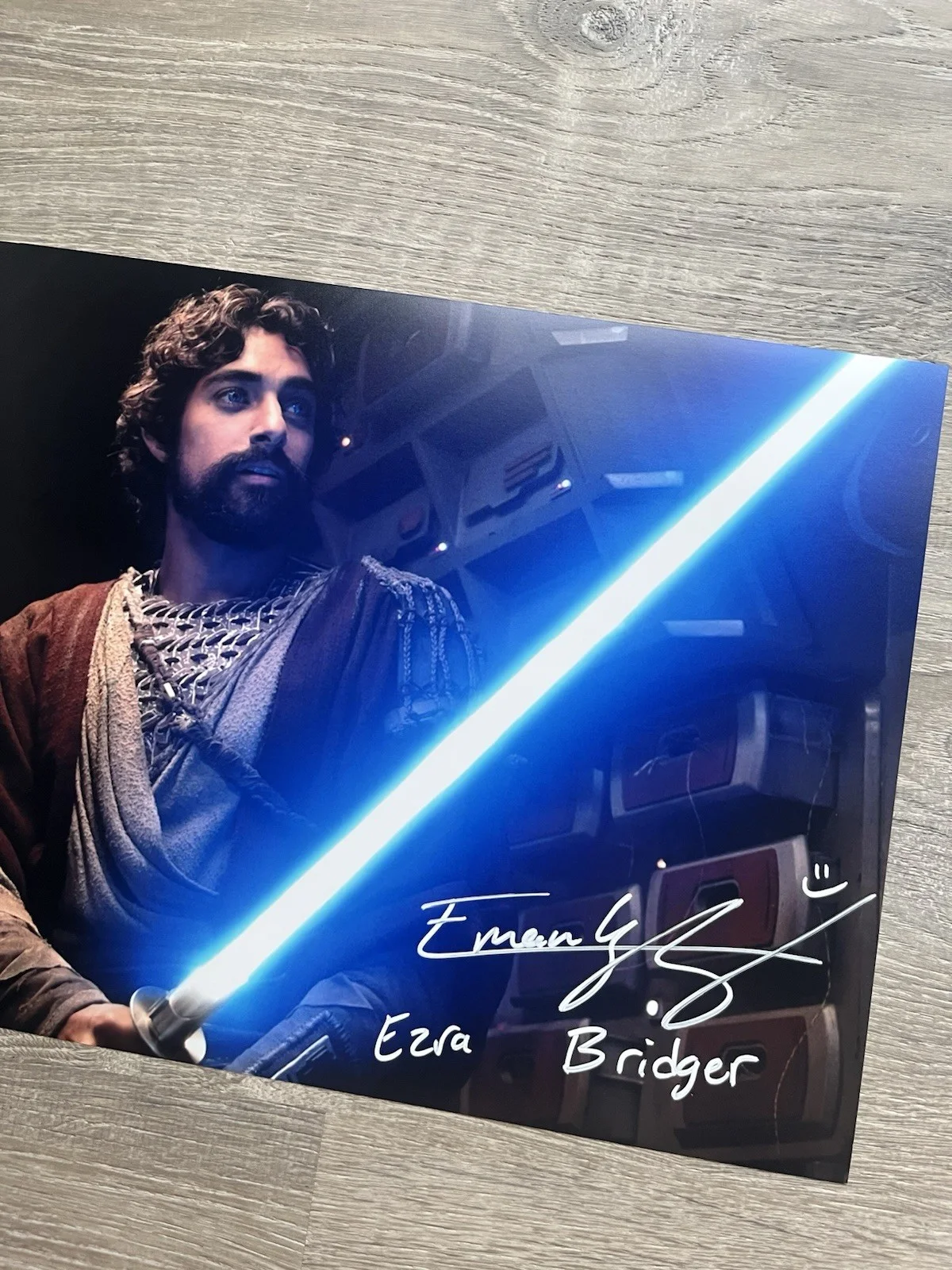 Eman Esfandi — Eman Esfandi Signed Ezra Bridger 11x14 Photo JSA COA AHSOKA Star Wars, image 3