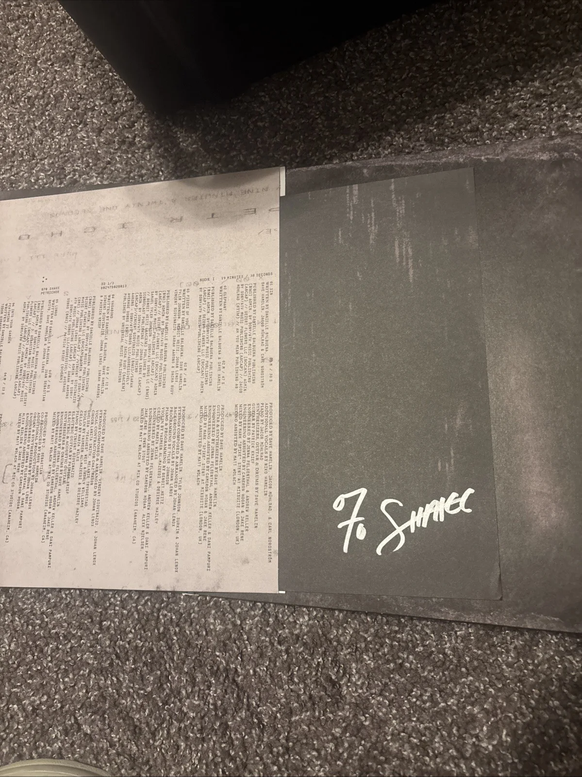 070 Shake Petrichor Vinyl LP Signed Autograph Authentic New, image 2