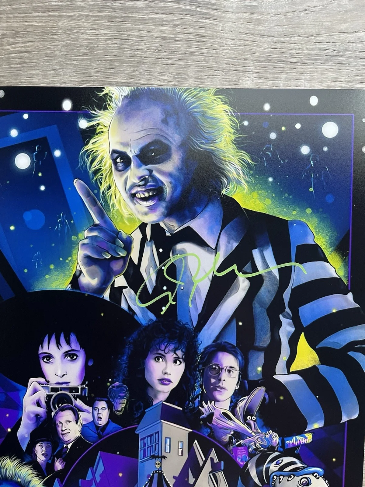 Alec Baldwin — Alec Baldwin Signed Beetlejuice 11x17 Photo JSA COA Adam Maitland Horror Auto, изображение 3