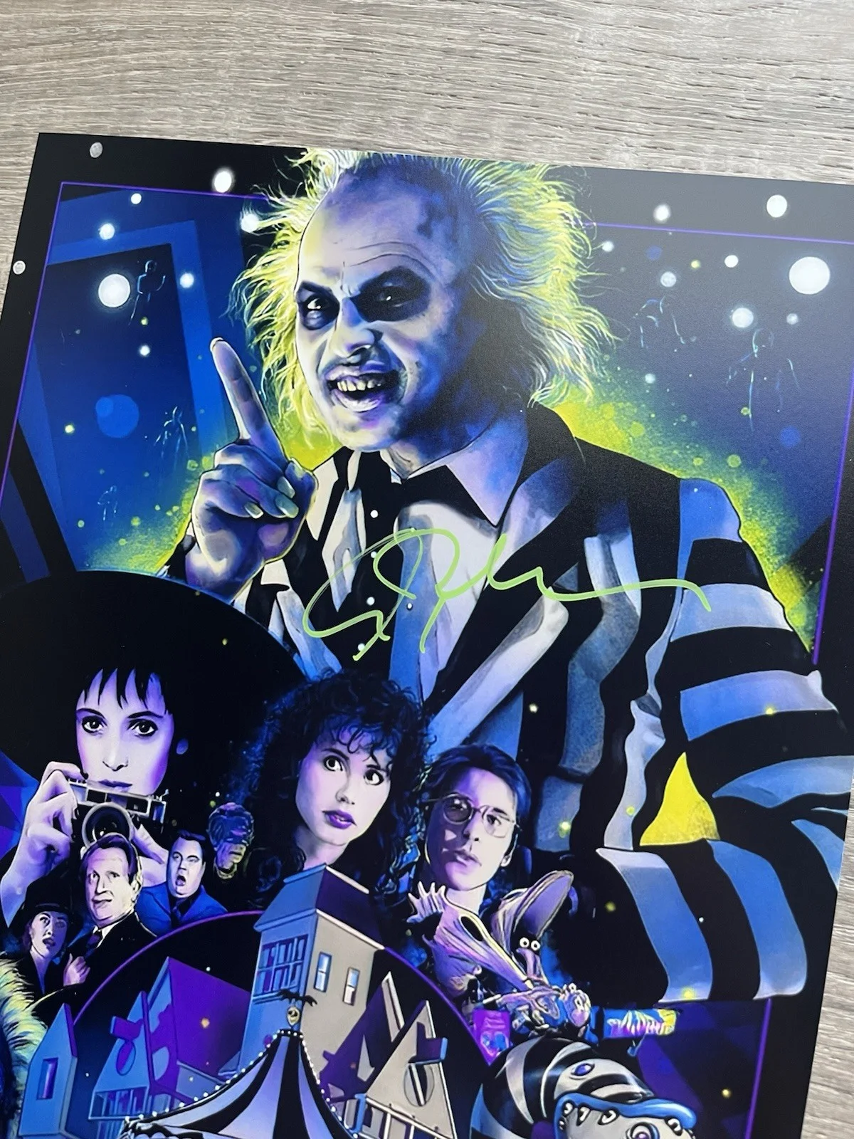 Alec Baldwin — Alec Baldwin Signed Beetlejuice 11x17 Photo JSA COA Adam Maitland Horror Auto, изображение 5