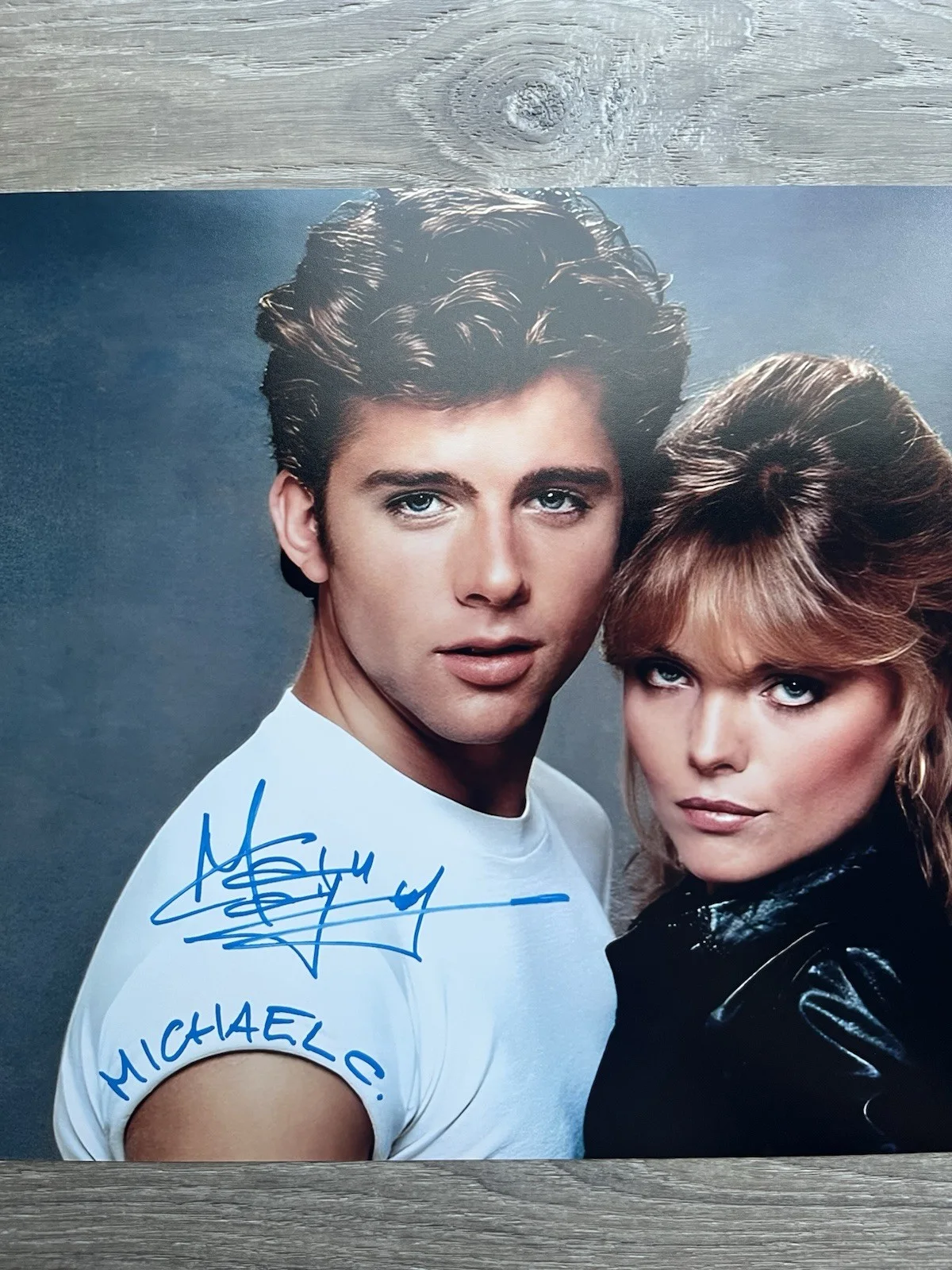 Maxwell Caulfield — Maxwell Caulfield Signed Michael Carrington 11x14 Photo Beckett COA Grease 2, изображение 3