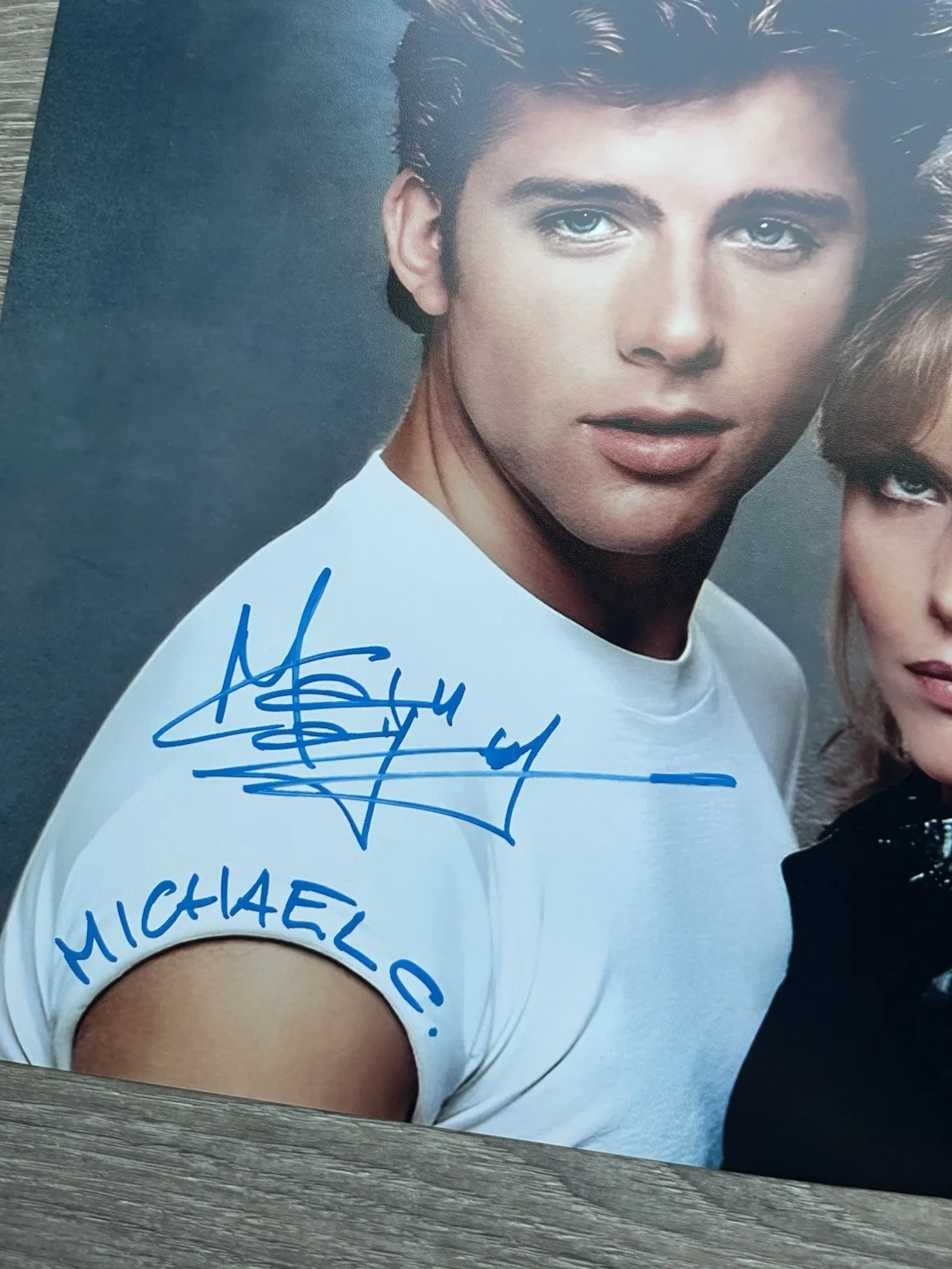 Maxwell Caulfield — Maxwell Caulfield Signed Michael Carrington 11x14 Photo Beckett COA Grease 2, изображение 5