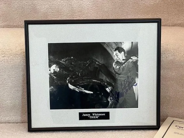 James Whitmore — James Whitmore in "Them" Fighting Ant Autographed Signed Photograph COA