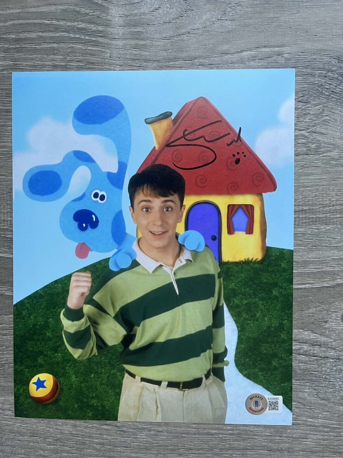 Steve Burns — Steve Burns Signed Blues Clues 8x10 Photo Beckett COA Nickelodeon, image 2