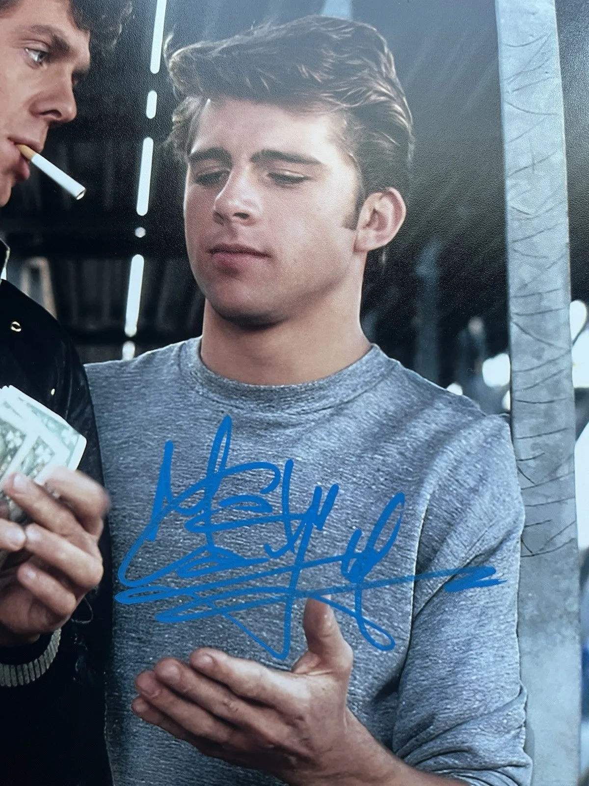 Maxwell Caulfield — Maxwell Caulfield Signed Michael Carrington 8x10 Photo Beckett COA Grease 2, изображение 4