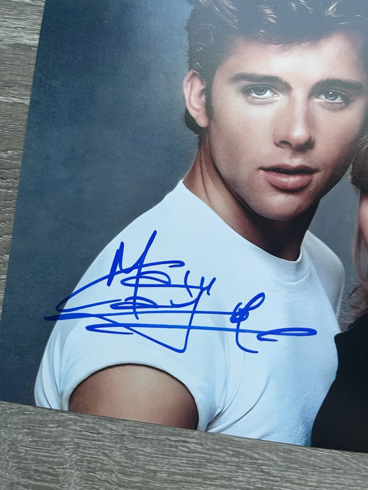 Maxwell Caulfield — Maxwell Caulfield Signed Michael Carrington 8x10 Photo Beckett COA Grease 2, image 4
