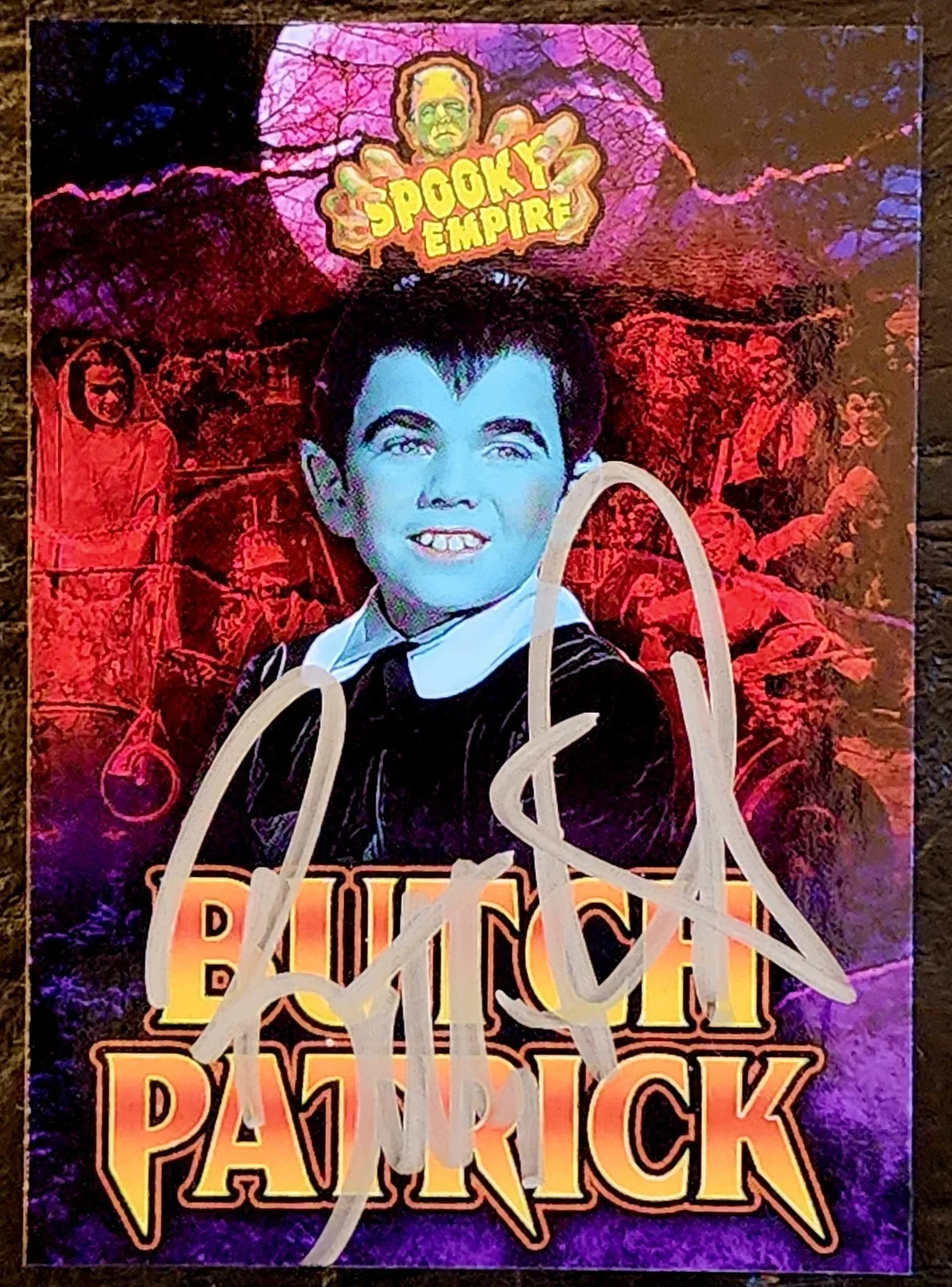 Butch Patrick — Butch Patrick SIGNED 3rd Series Spooky Empire Trading Card The Munsters