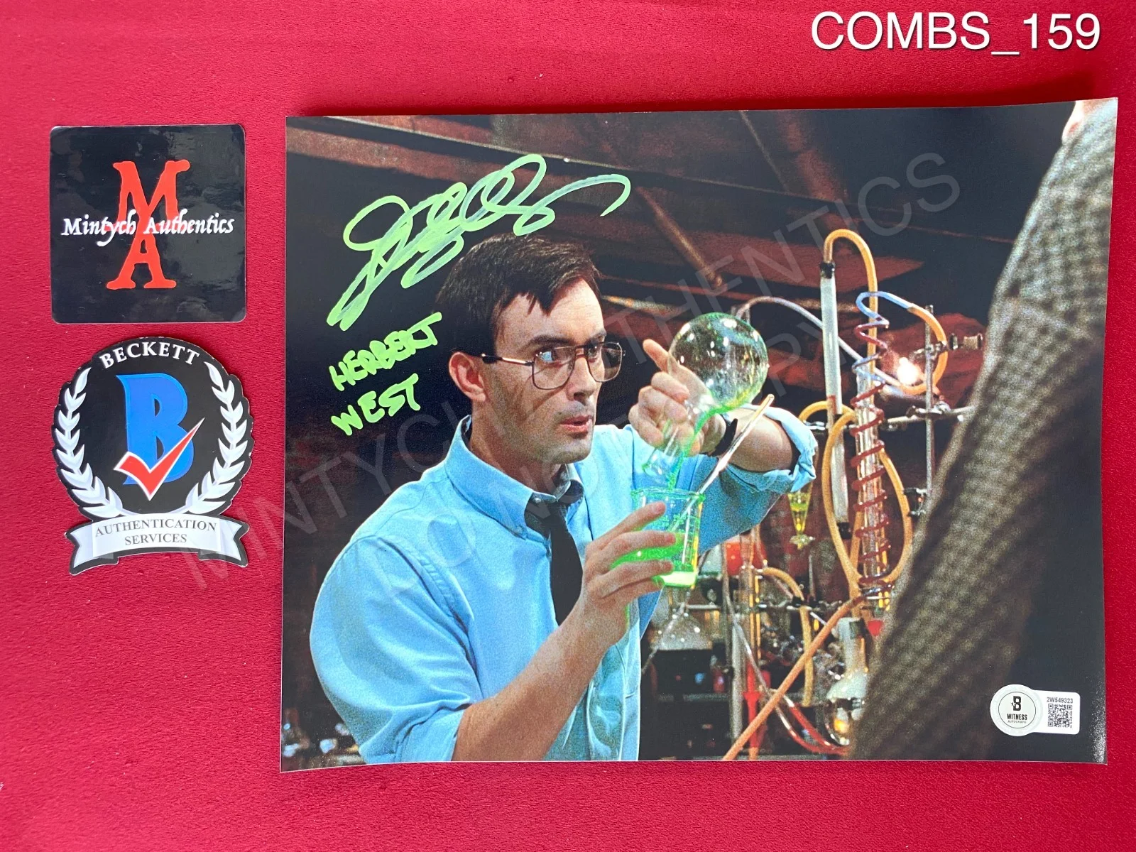 Jeffrey Combs — Jeffrey Combs autographed signed 8x10 photo Re-Animator Beckett COA horror