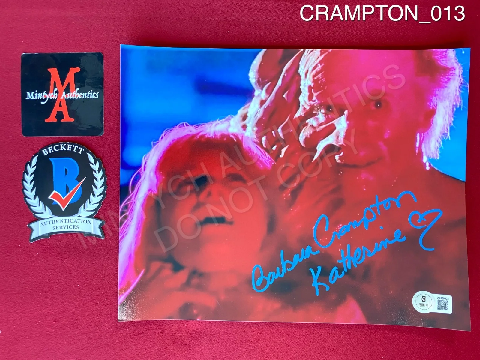 Barbara Crampton — Barbara Crampton autographed signed 8x10 photo From Beyond Katherine Beckett